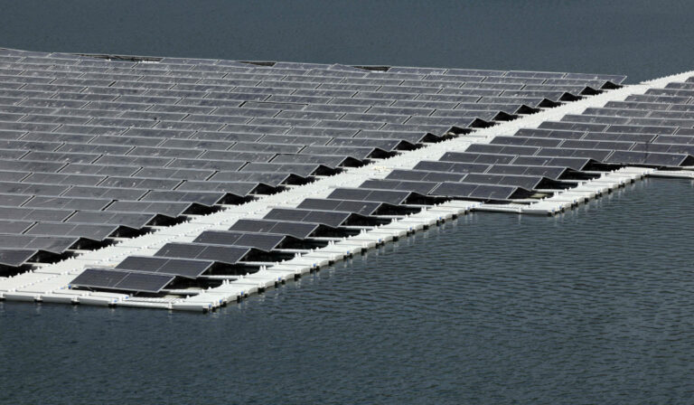 Morocco tests floating solar panels to save water